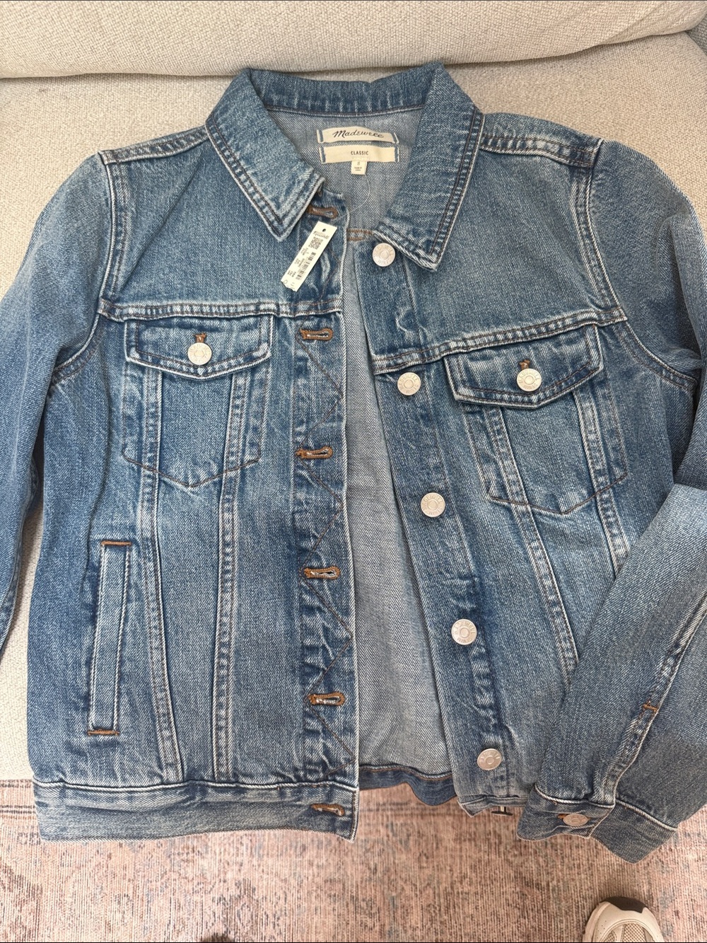 Madewell Medium Wash Denim Trucker Jacket